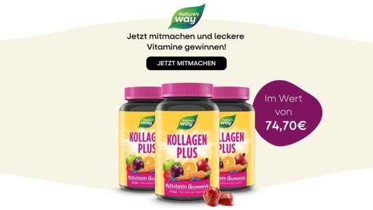 Nature's Way: 3 x Kollagen Plus Gummies im Wert von 74,70 € gewinnen