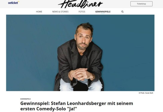 oeticket - 2x 2 Karten für Stefan Leonhardsberger „Ja“ (Comedy) am 18.03.2025 Posthof in Linz