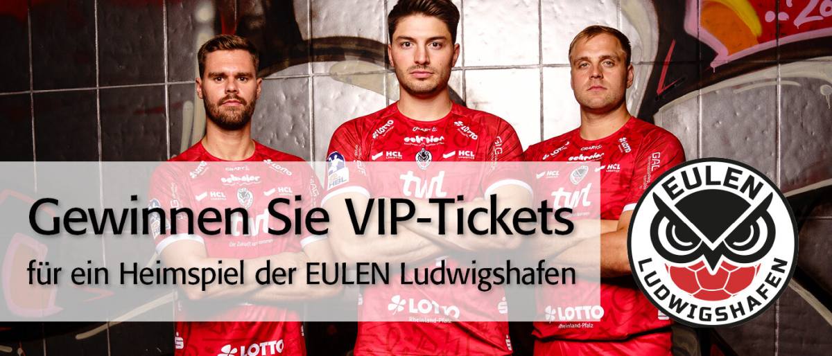 Gewinnspiel: Gewinne 2 VIP-Tickets für die EULEN-Heimspiele gegen Desslau-Rosslauer HV, HSG Nordhorn-Lingen und TuS Ferndorf!