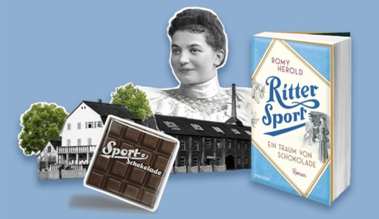 Rittersport - fünf exklusive Gewinnpakete mit je einem Exemplar des Romans „Ein Traum von Schokolade“ und zehn bunt gemischten 100g-Tafeln