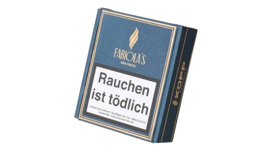 smokersplanet - fünf Pakete, bestehend aus jeweils einer Kiste Fabiola’s Senorita, einer Kiste Fabiola’s Mini und einem Kopp Tobaccos Feuerzeug.