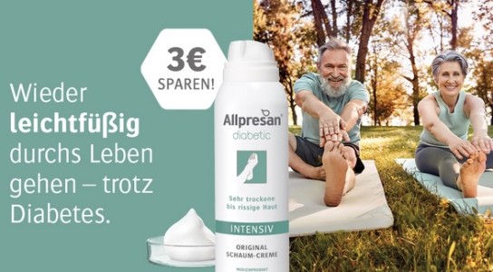 Allpresan diabetic mit 3,00 € Cashback