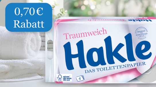 Hakle Traumweich mit 0,70 € Cashback