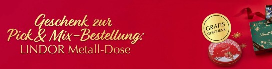 Lindt: Metall Dose gratis