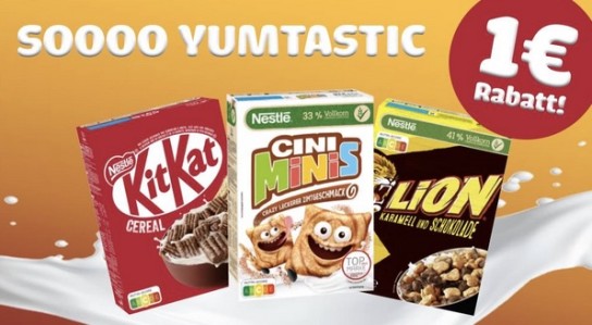 Nestlé mit 1,00 € Sofortrabatt