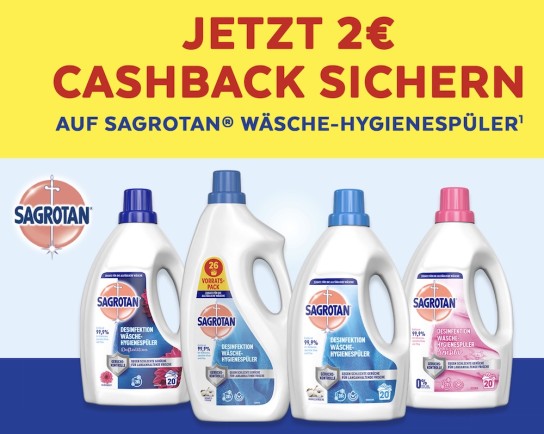 Sagrotan Wäschehygiene-spüler mit 2,00 € Cashbac