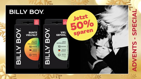 Billy Boy Bunte Vielfalt und Viel Gefühl mit 50 % Cashback