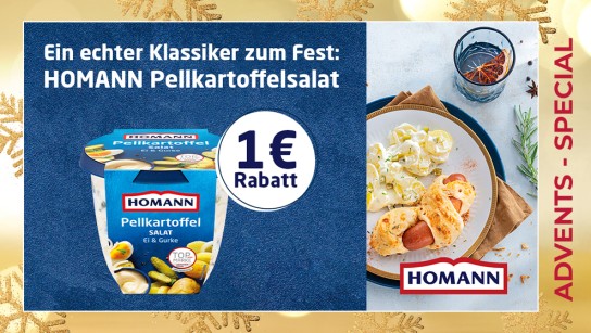 HOMANN Pellkartoffelsalat mit 1,00 € Cashback