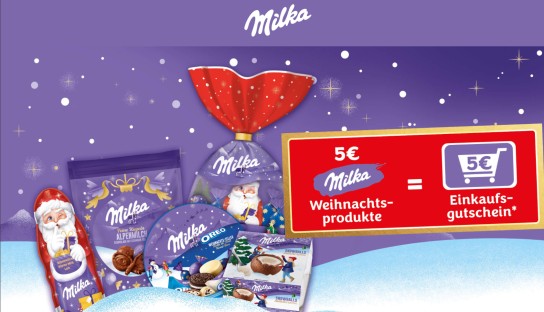 Milka mit 5 € Cashback