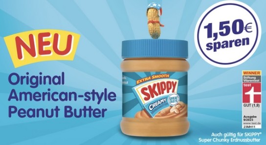 SKIPPY Peanut Butter mit 1,50 € Cashback sichern