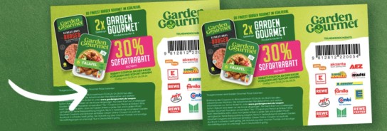 Garden Gourmet mit 30 % Sofortrabatt