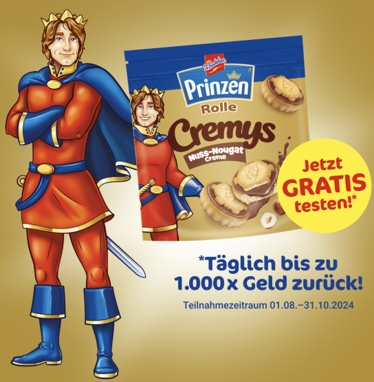 Prinzen Rolle Cremys Nuss-Nougat gratis testen