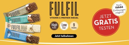 FULFIL Riegel gratis testen