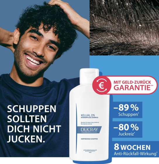 KELUAL DS Shampoo mit Zufriedenheitsgarantie/gratis testen