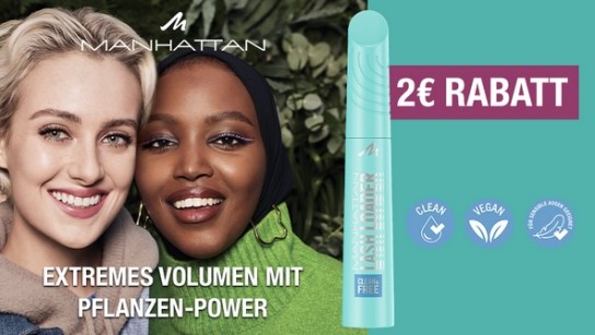 MANHATTAN Lash Loader Mascara mit 2,00 € Cashback