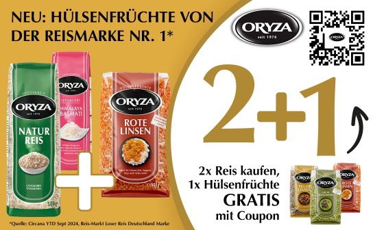 ORYZA Hülsenfrüchte gratis