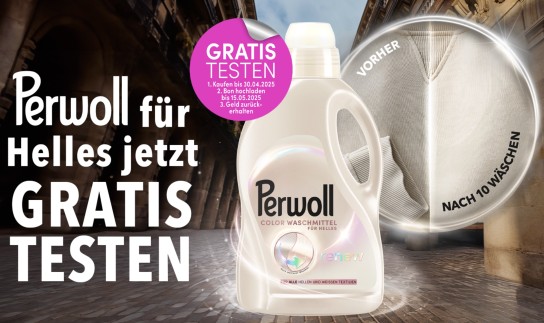 Perwoll Color Waschmittel für Helles gratis testen