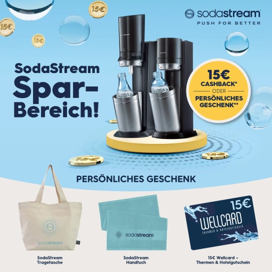 Sodastream mit 15 € Cashback