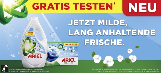 Ariel gratis testen