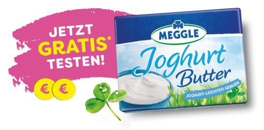 MEGGLE Joghurtbutter gratis testen