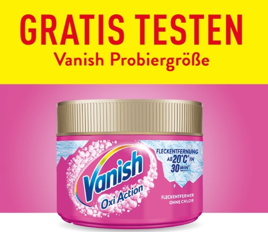 Vanish gratis testen