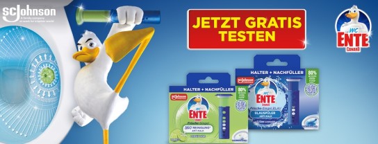 WC-Ente Frische-Siegel Halter gratis testen