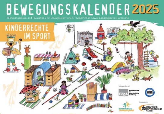 Deutsche Sportjugend: Bewegungskalender 2025 kostenlos bestellen