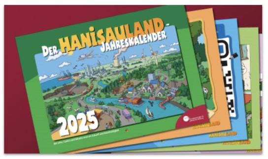 bpb: gratis HanisauLand-Wandkalender 2025