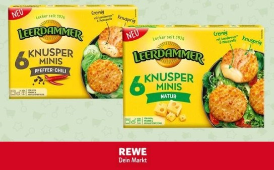 REWE: 10.000 Produkttester für Leerdammer Knusperminis gesucht