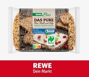 REWE: 10.000 Produkttester für REWE Bio Das Pure (Haferbrot) benötigt