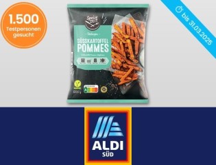 ALDI: 1.500 Produkttester für Süßkartoffelpommes von SPEISEZEIT gesucht